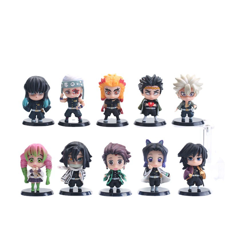 Minifigure, set PVC, toy, doll, 10 pieces