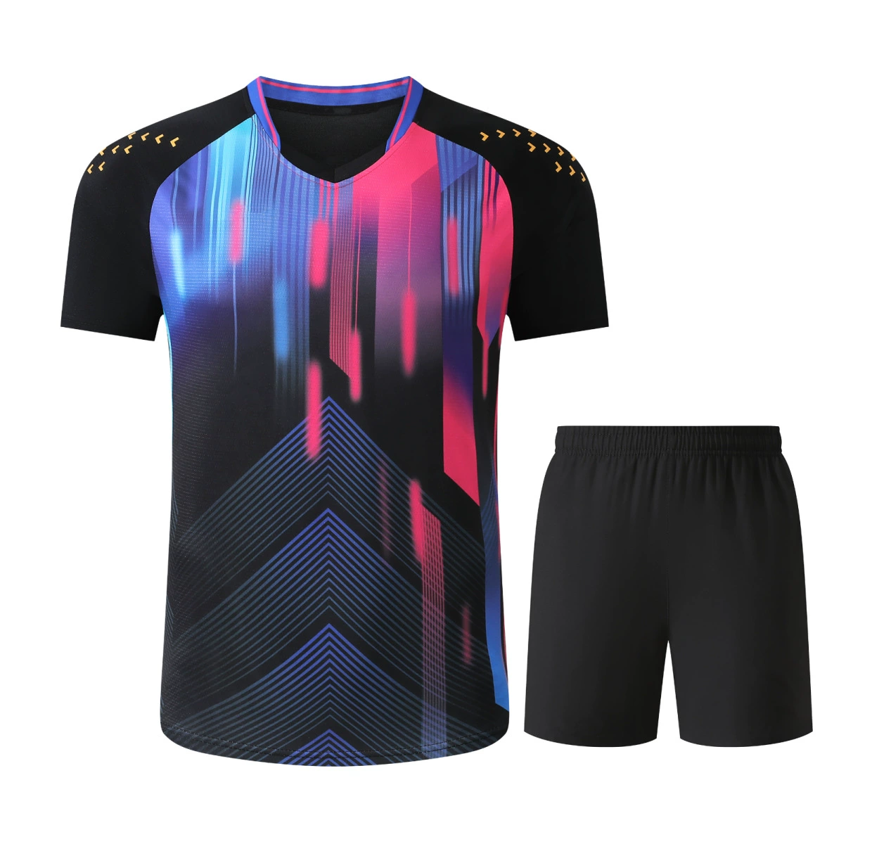 Set for men and women for table tennis, sports suit, quick dry football uniform for training, with short sleeve