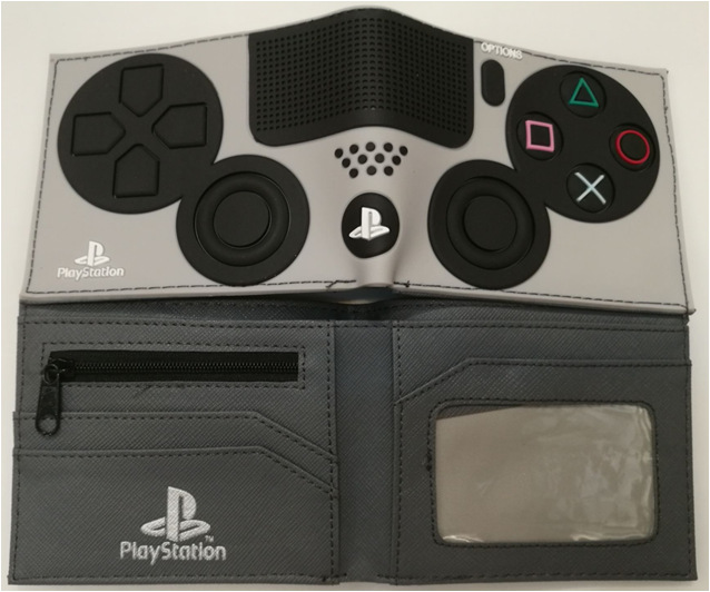 PS maneja de juegos cartera de dibujos animados máquina de juegos corta doble pegamento cartera de cambio cartera de cuero de PVC cartera de tarjetas