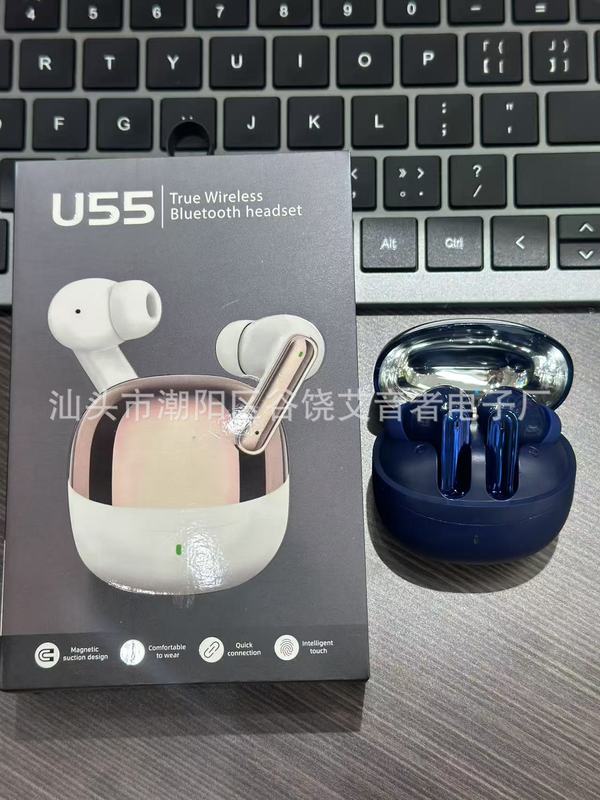 爆款跨境U55真无线运动蓝牙手机耳机 外贸电商TWS中性工厂直销|undefined