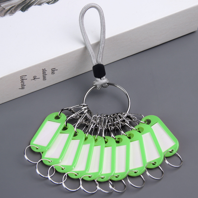 8字のキーホルダーを入れやすいキーホルダーのプラスチックの鍵と鍵のラベルの番号札の分類のキーホルダー|undefined