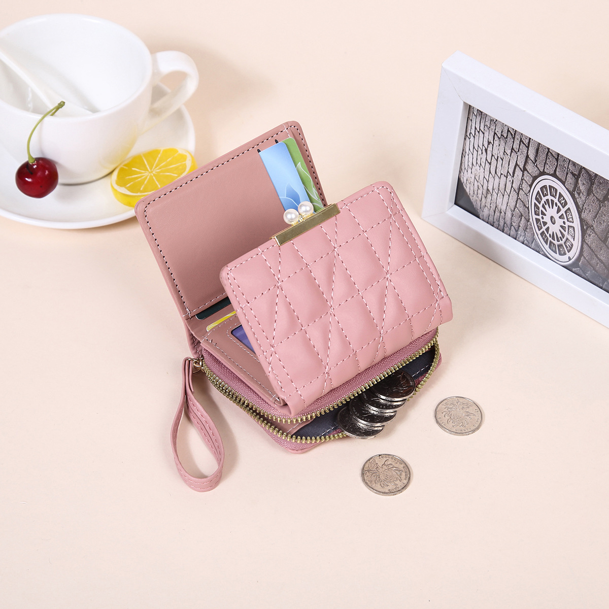 Women's Solid Color Pu Leather Zipper Wallets display picture 29