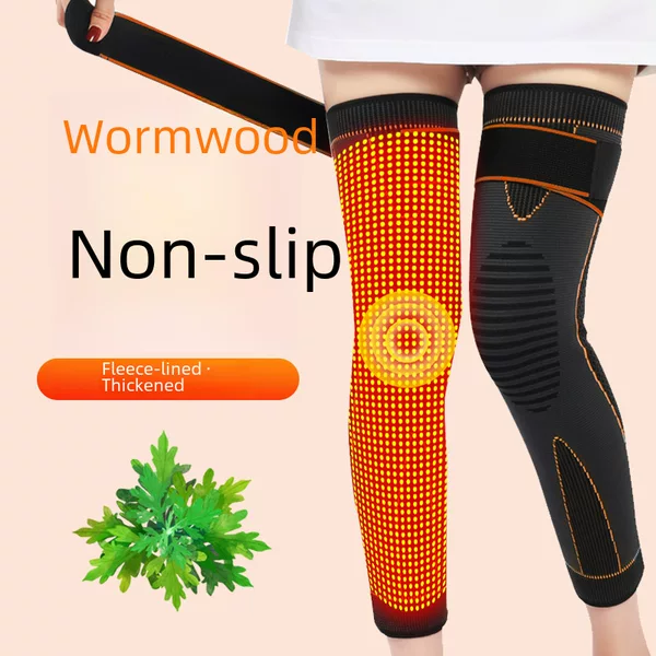 Knitted Sports Knee Pads, Cycling Basketball Extended Knee Pads, Leg Protection, Fitness Running Straps, Compression Leg Sleeves