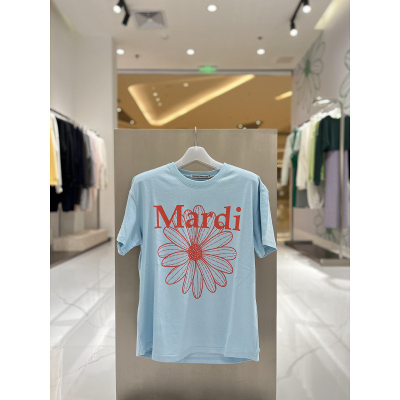 【カウンター品質】韓国マルディトレンドブランド半袖Tシャツリトルデイジードーマンプリントラウンドネックピュアコットンクロスボーダー|undefined