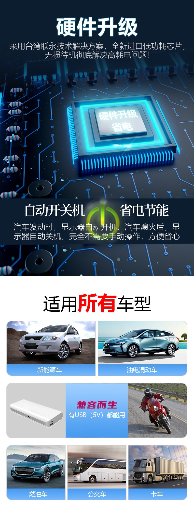 Car Hud Head-Up Display Car Gps Speedometer New Energy Tram Truck Van High-Definition Head-Up Display