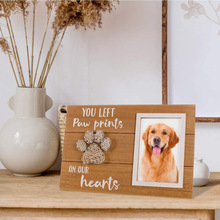 木質寵物相框擺台狗狗寵物紀念相框多色立體式亞馬遜跨境相框擺件