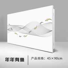 集成大板铝扣板吊顶450×900客厅二级吊顶蜂窝板双眼皮吊顶边吊厂