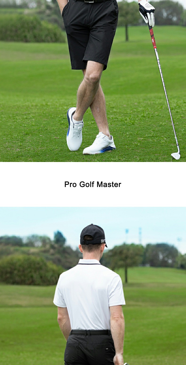 Áo golf nam tay ngắn PGM hè thoáng khí đục lỗ — YF683-Áo đen (đục lỗ thoáng khí), YF683-Ice Crystal Top Blue (đục lỗ thoáng khí), YF683-Áo màu trắng (đục lỗ thoáng khí) chi tiết 7