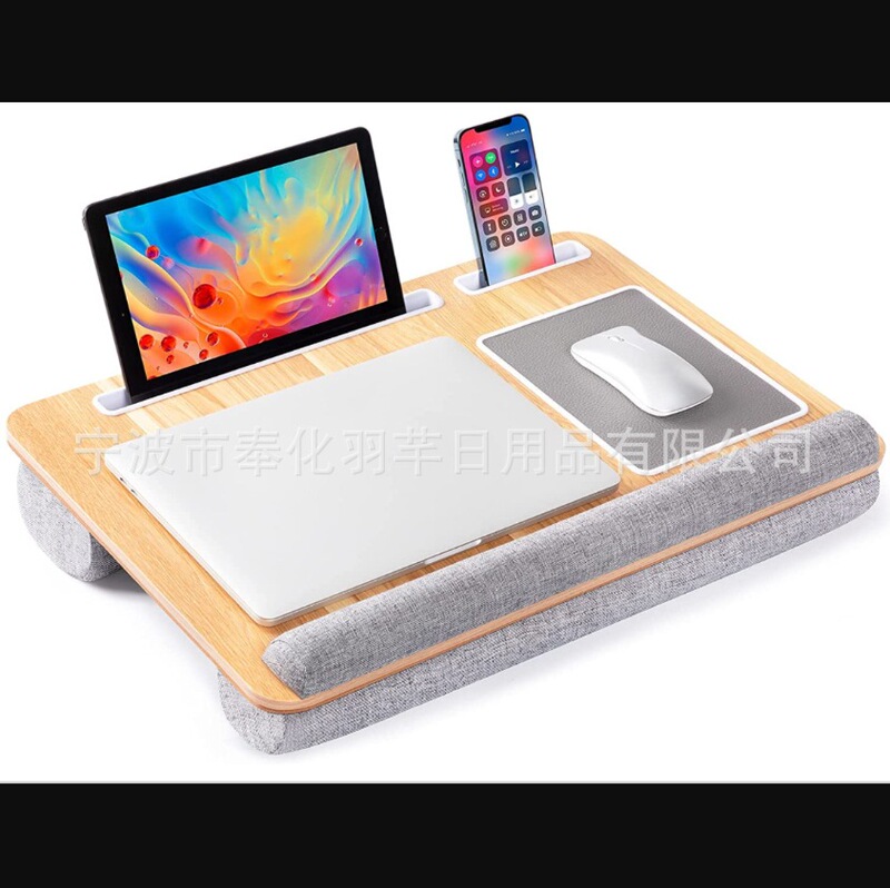Laptop Table Portable Laptop Table Built-in Mouse Pad and Wrist Pad Bed Desk Office Laptop Table