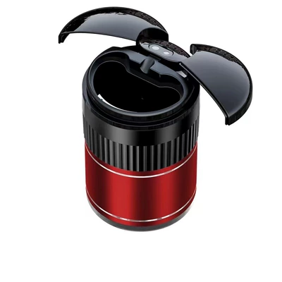 Made of Metal with One-Touch | Car ashtray - red-infrared-induction-a70-129mm83mm83mm