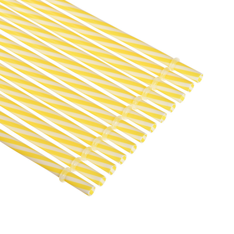 Inventario de tubería dura repetible con anillo de paja transfronteriza venta caliente 12 roscas de color de paja dura resistente al desprendimiento de plástico PP