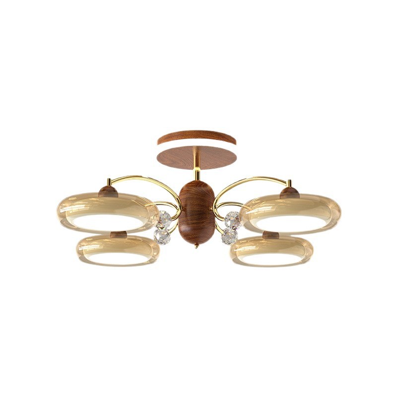Diseño de sala de estar diseñador de lámparas de casa medieval bolsa de lámparas de casa estudio antiguo ambiente retro dormitorio chandelier crema