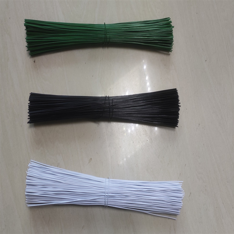 Floral alambre verde blanco negro alambre de hierro fino varilla de flores suave mano flor de modelado flores de jardinería