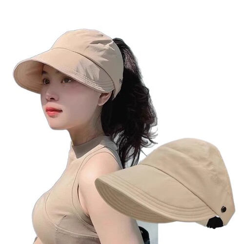 【Newcomer Discount 5 Yuan】2025 Fisherman Hat Slim Face Small Brim Quick-Drying Mask-Hanging Sun Hat