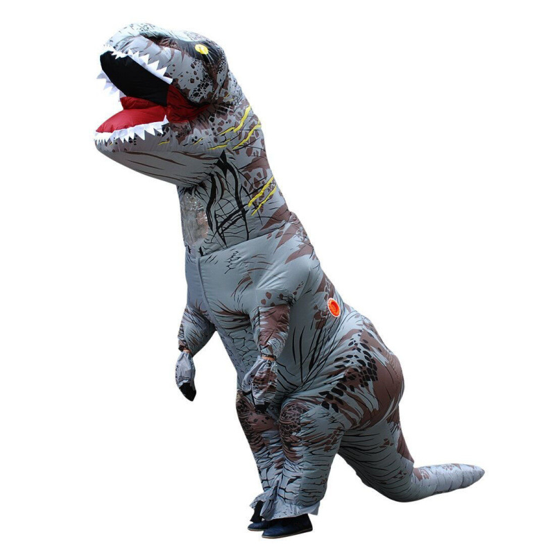 Disfraces inflables de Halloween trajes transfronterizos para niños trajes inflables de Tiranosaurus trajes de dinosaurios para adultos