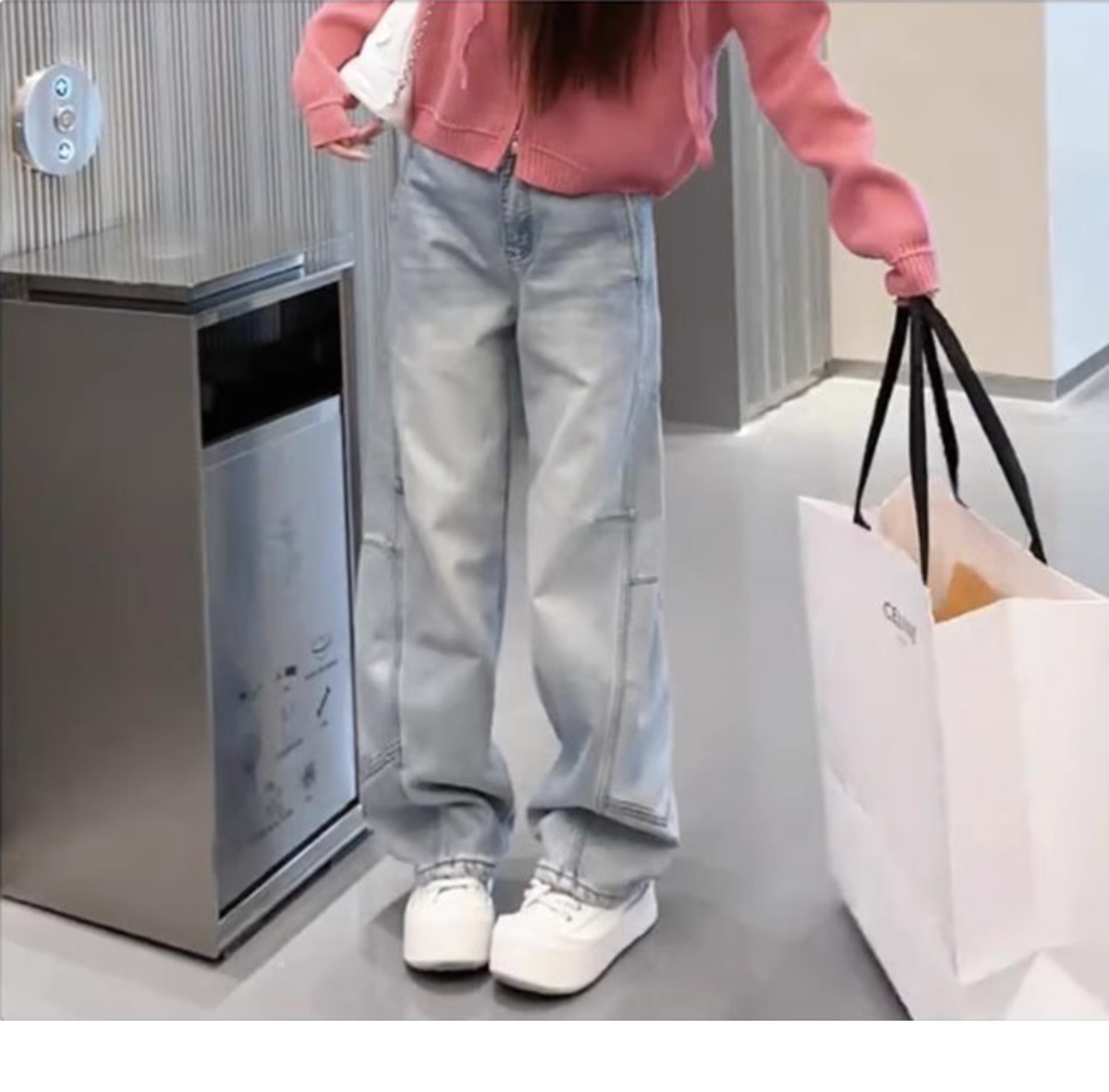 Damen Jeans Mit Hohem Bund Und Fleecefutter Für Den Winter_voghion.com