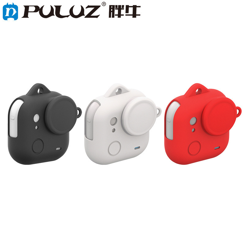 Puluz Fat Cow Compatible Insta360 Go Ultra Action Camera Silicone Protective Case with Lens Protector Cover