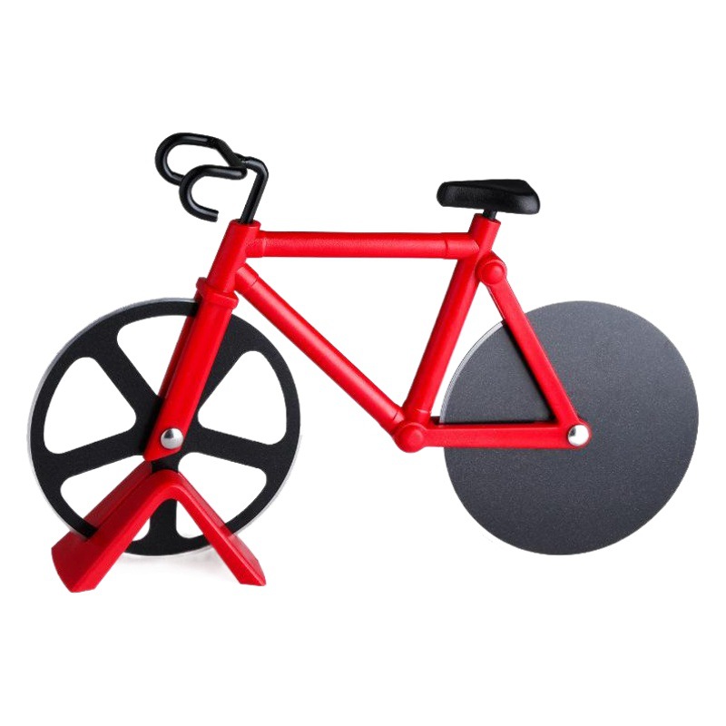 Stainless Steel Pizza Knife Creative Bicycle Pizza Hob Household Multifunctional Pizza Hob Pizza Knife Wholesale
