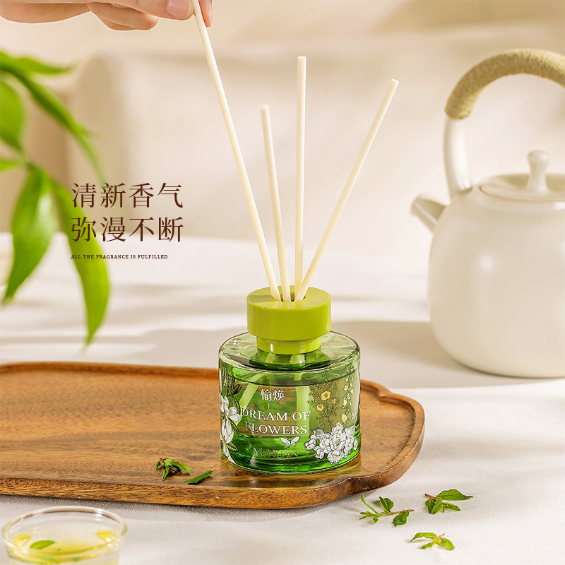 繁花梦境无火香薰精油家用室内空气清新剂藤条持久扩香除异味摆件