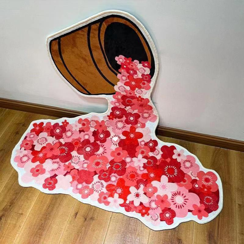 복숭아꽃 양동이