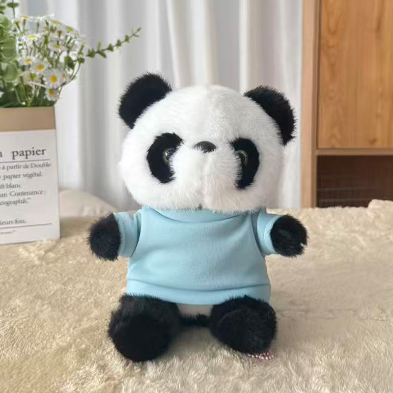 Dollos lindos de peluche, muñecas de ropa, muñecas de denim, Sichuan, Chengdu, recuerdos, logotipo