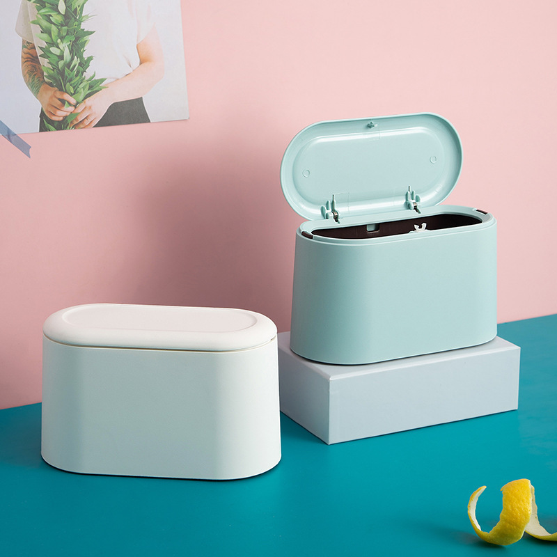 Self-designed Nordic Desktop Trash Can Japanese-style Lid Press Storage Box Double-layer Trash Storage Barrel Self-designed Nordic Desktop Trash Can Japanese-style Lid Press Storage Box Double-layer Trash Storage Barrel