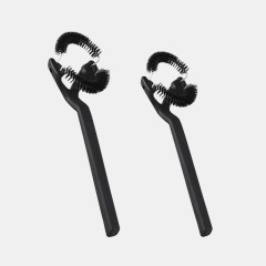 Semi-automatic coffee machine cleaning brush elbow nylon head brush coffee machine filter head brush brewing brush