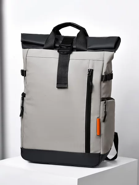 Cross-Border Business Computer Backpack Junior High School College Student Men's School Bag Short-Distance Travel Large-Capacity Backpack