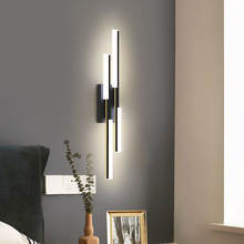 長條壁燈輕奢創意房間卧室床頭燈設計感簡約現代北歐客廳電視牆燈