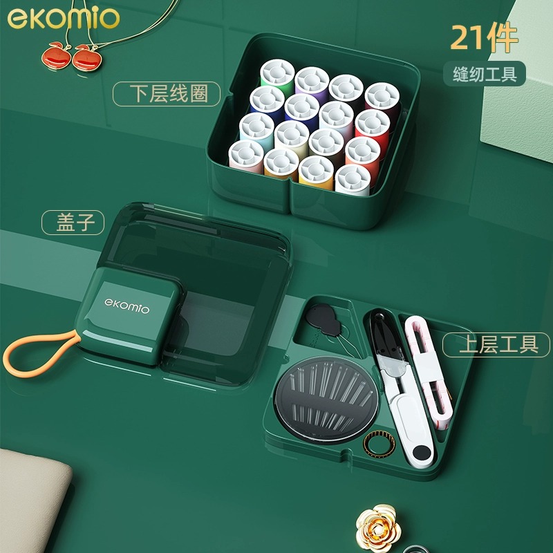 #Sewing box for home use practical high-quality needlework package set dormitory student portable sewing storage bear