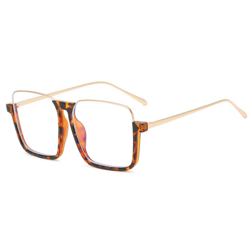 2024 new anti-blue light frame glasses, slimming without makeup, matching styling glasses, half frame, lightweight ins style