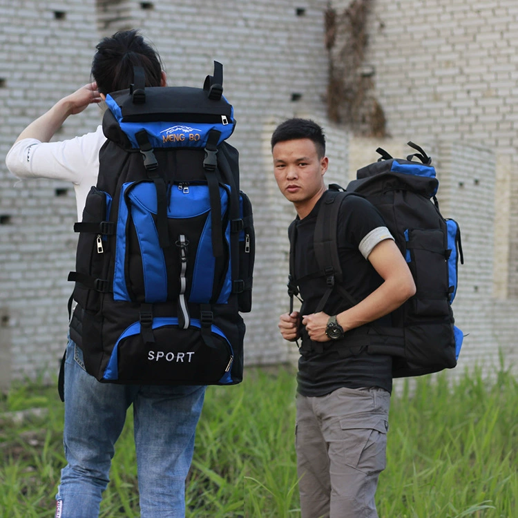 Big capacious backpack for traveling, travel bag for hiking, worn on the shoulder