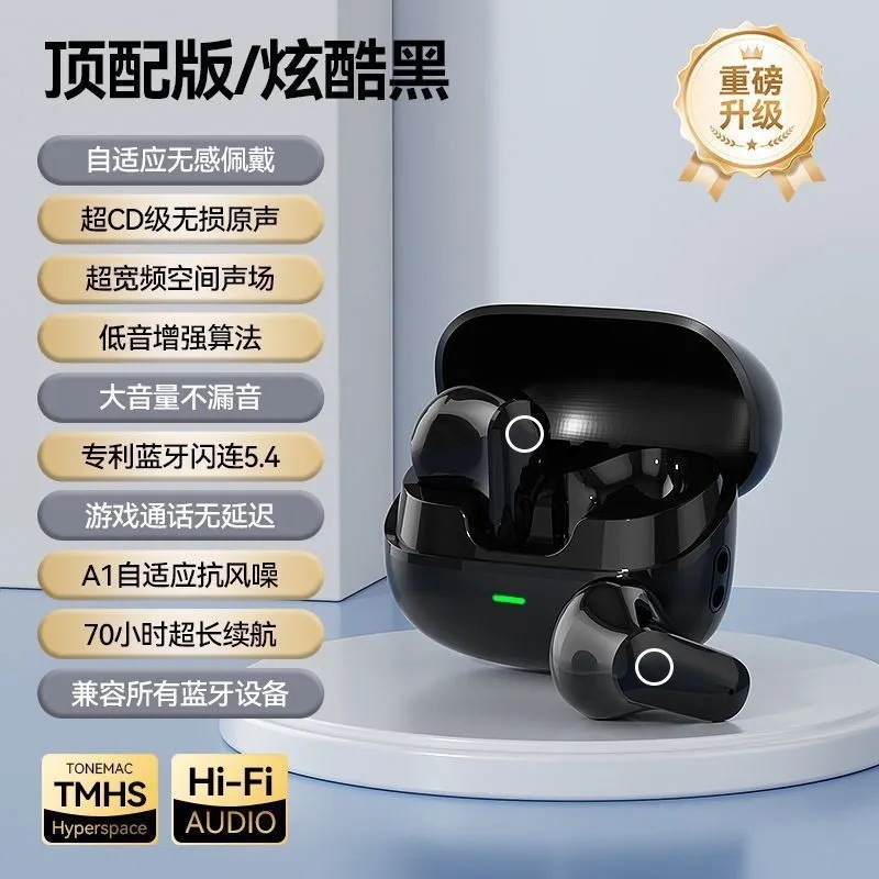ミニ Bluetooth ヘッドセット超小型ワイヤレスノイズリダクション華強北工場 2025 新しい大電力と長いバッテリー寿命ヘッドセット|undefined