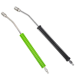 High pressure washing machine high pressure water gun sheath extension rod extension rod stainless steel 1/4 inch self-locking quick plug