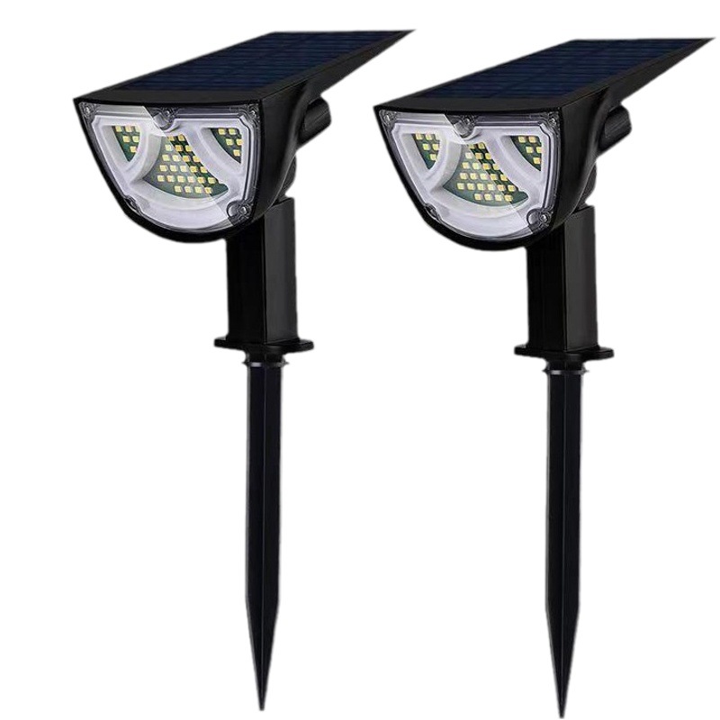 Luces solares de suelo para exteriores, impermeables, focos para árboles, luces de pared para jardín, patio de villa, luces escénicas para césped, LED de bajo consumo.