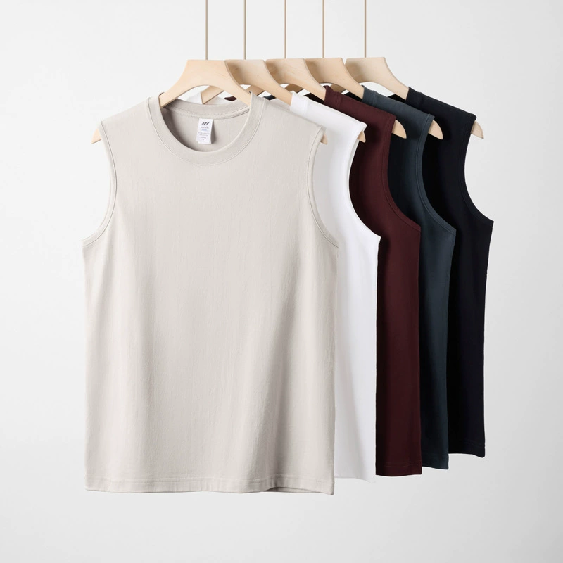 DXCG Летние мышцы фитнес спортивный жилет мужской хлопок рыхлый дышащий без рукавов