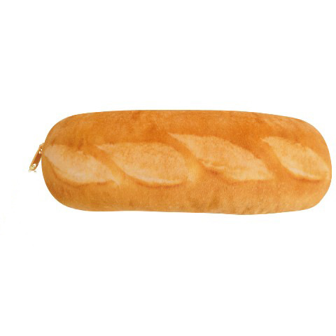 Simulación creativa impresión de tela caja de lápiz de pan suave lindo divertido lindo gafas bolsa de almacenamiento bolsa de papelería estudiante caja de lápiz