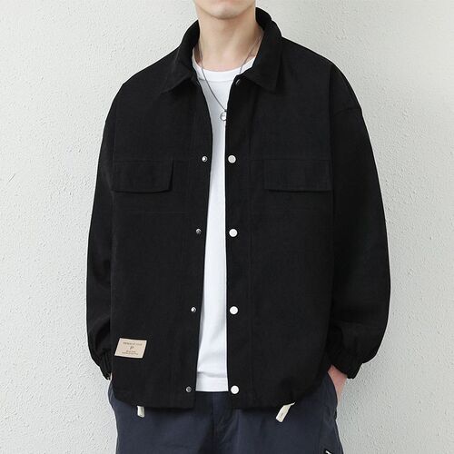 Men's Spring and Autumn Season American Workwear Jacket Vintage Trend Brand Loose Casual Top