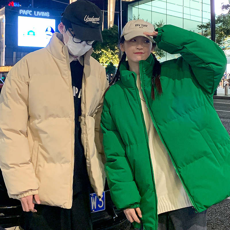 Abrigo acolchado de algodón abrigo de invierno de los Hombres estilo coreano de moda Abrigo acolchado de algodón estilo de Hong Kong guapo engrosado más tamaño suelto perla Abrigo acolchado de algodón al por mayor