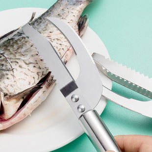 Stainless steel fish belly knife household fish killing tool fish scale scraper kitchen fish belly fish sausage removing dirty knife