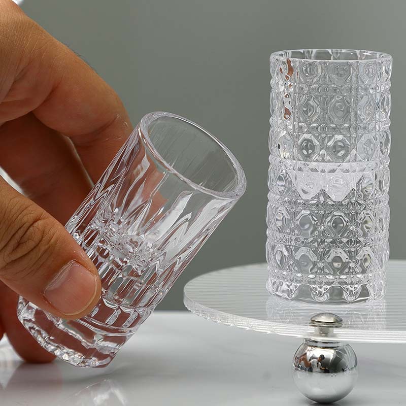 Vaso de vino doméstico de lujo ligero, vidrio grueso, copa de vino, copa de vino, copa de vino, copa de bala pequeña