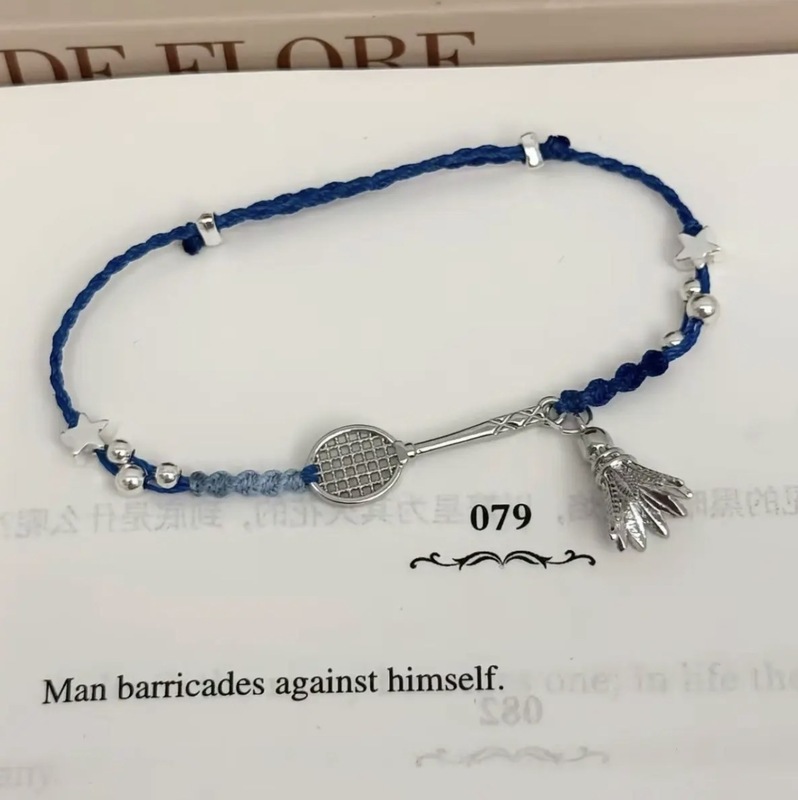 Klein Blue Badminton Bracelet Handmade DIY Material Package with Ball Bracelet Exquisite Gift for Friends and Besties