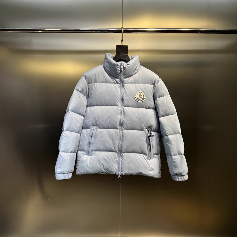 蒙家2025冬季新款大图标连帽加厚鹅绒短款男士羽绒服夹克外套.|undefined