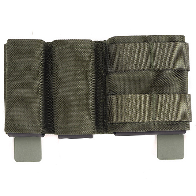 Bolsa táctica de acceso rápido Molle para accesorios, compatible con Amazon FAST, para almacenamiento de dos cargadores de 9 mm + 5,56