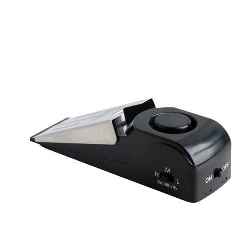 Commonly used in hotels are door block anti-theft alarms, door gap alarms, door jam alarms, and household door stop alarms.