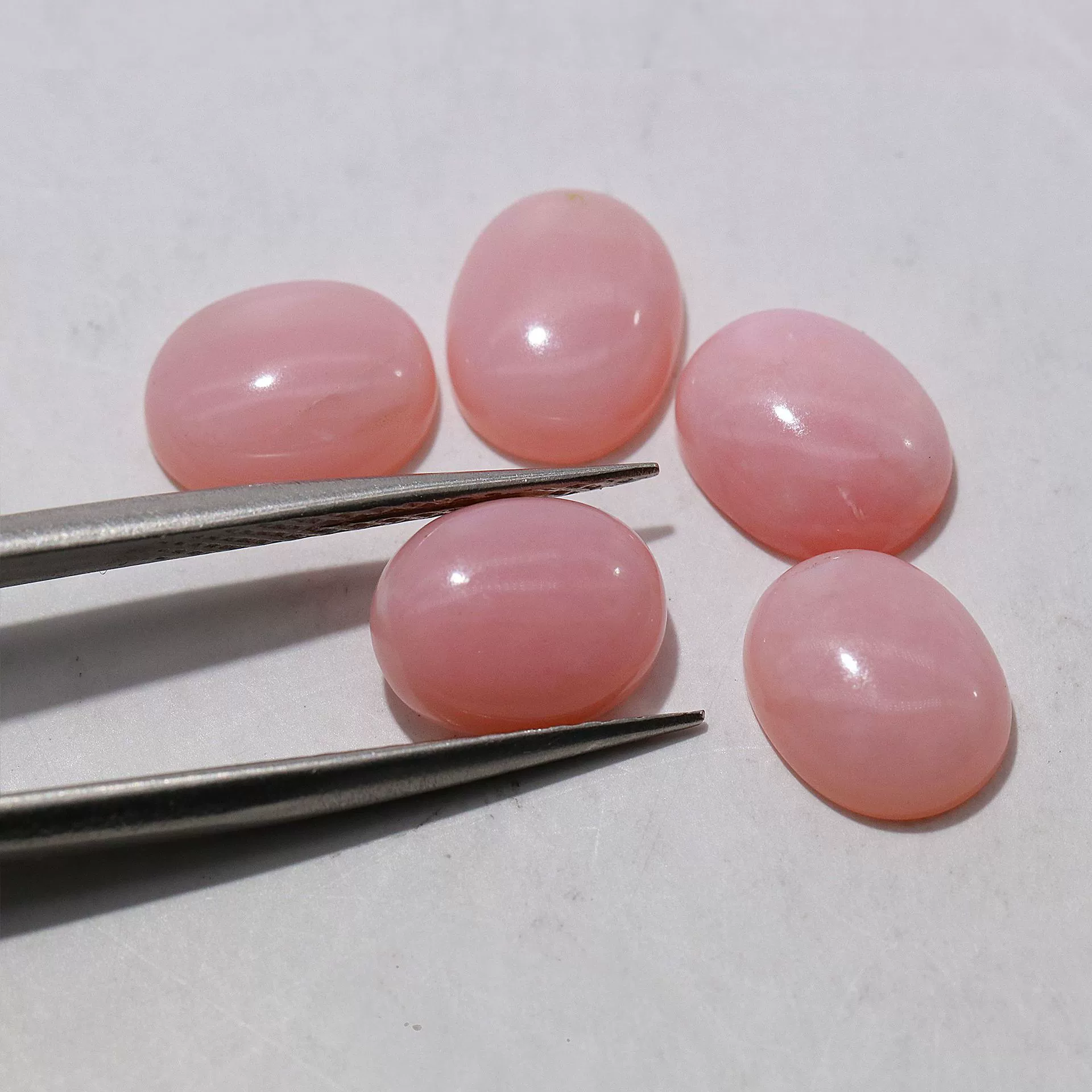 Natural Opal Cabochon (Egg/Oval), Flat-Back Cabochon for K-Gold Jewelry, Multiple Sizes