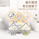 in stock jewelry storage box PE film suspension box transparent display necklace earrings color packaging jewelry gift box