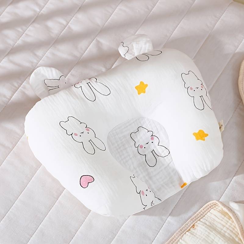 Almohada para bebé, protección para el cuello en forma de oso, almohada de fijación de cabeza anti-desviación, almohada para dormir para bebé, explosión transfronteriza de Amazon