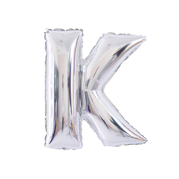 32 pulgadas 40 pulgadas 16 pulgadas inglés carta globo de aluminio fiesta de cumpleaños decoración de la boda papel de aluminio globo escena diseño