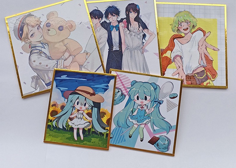 纸板动漫立牌.动漫相纸签绘板.卡纸签绘板